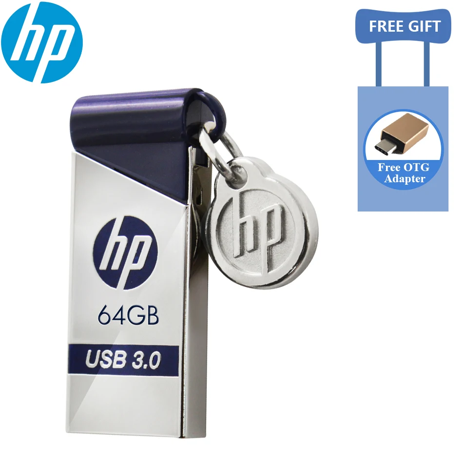 Новый HP X715W USB3.0 высокоскоростной флеш накопитель 128 Гб 64 ГБ 32 16 8 водонепроницаемый