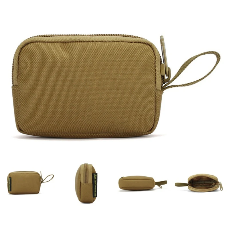 

Tactical Outdoor Hunting Molle Square Wallet Purses Waterproof Card Key Holder Change Coins Pouch Earphone Sack