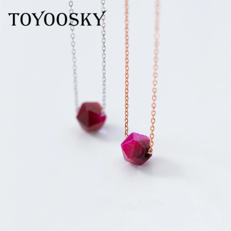 Ожерелье из хрустальных бусин для женщин ожерелья стерлингового серебра 925 пробы