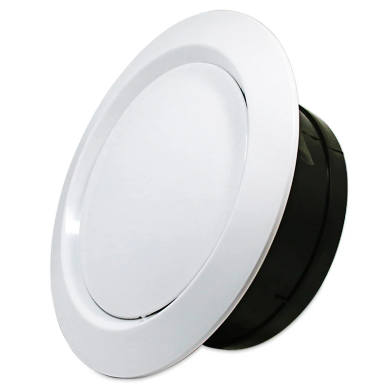 200mm ABS Air Vent Cover Bathroom Ceiling Wall Supply and Exhaust Ventilation Grille for Round Duct Pipe | Обустройство дома