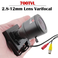 2 8 12mm lens varifocal mini camera 700tvl manual focusing djustable lens cctv camera car overtaking camera
