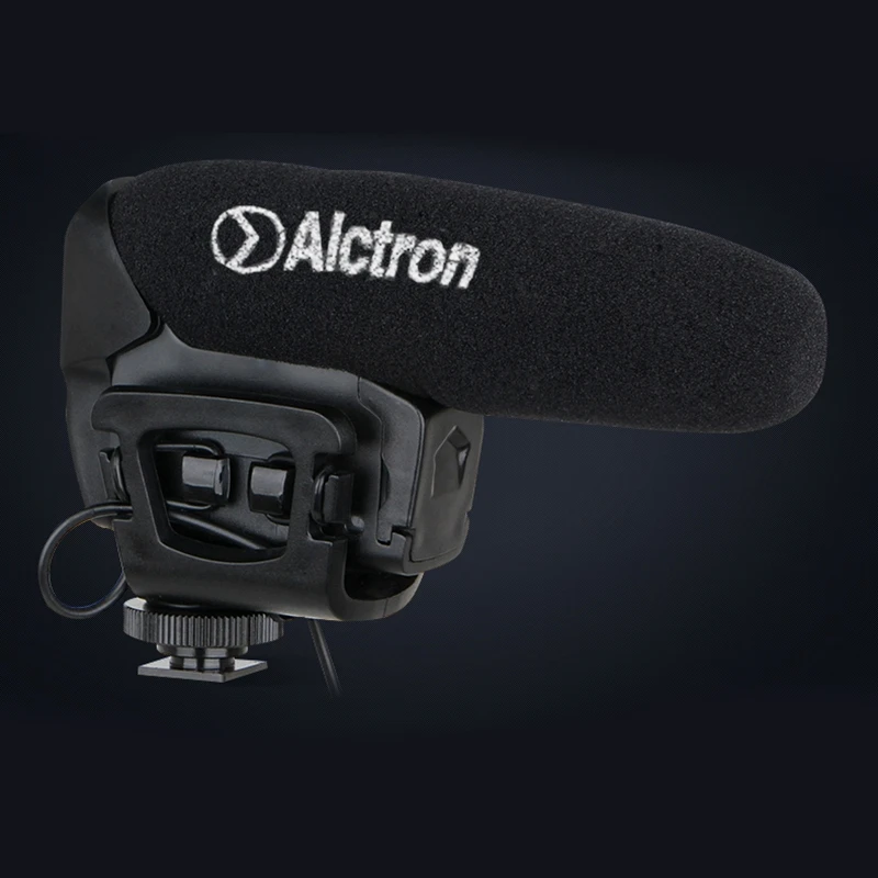 

Alctron VM-6 Universal Video Microphone External Microphone Capacitor Interview with Microphone for Canon EOS Nikon DSLR Cameras