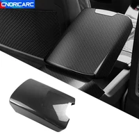car styling center console armrest box panel frame cover trim for audi a6 c8 2019 2020 carbon fiber color interior accessories