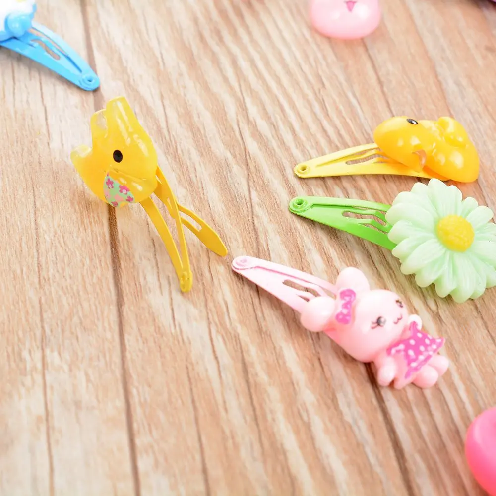 10 штук в партии с героями мультфильмов бусины конфеты Цвет заколки для волос