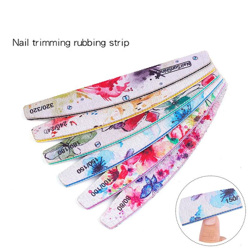 6 шт./компл. Шлифовальная Пилка Для ногтей буферный блок Маникюр Полировка