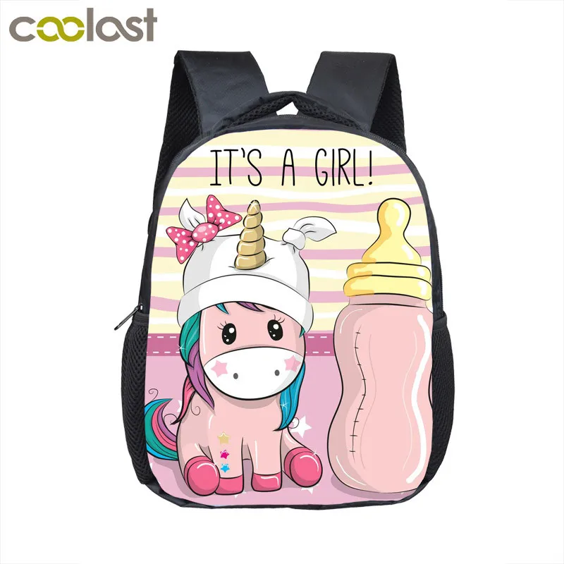 Милый рюкзак с единорогом для детского сада детские школьные сумки мальчиков и