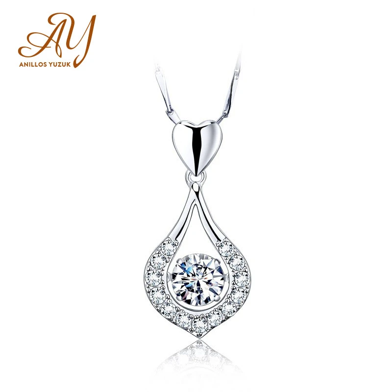 

Hot Sale Silver 925 Jewelry Necklace Trendy Zircon Pendent 925 Silver Necklace Woman Wedding Female Jewelry Gift Fine Jewelry