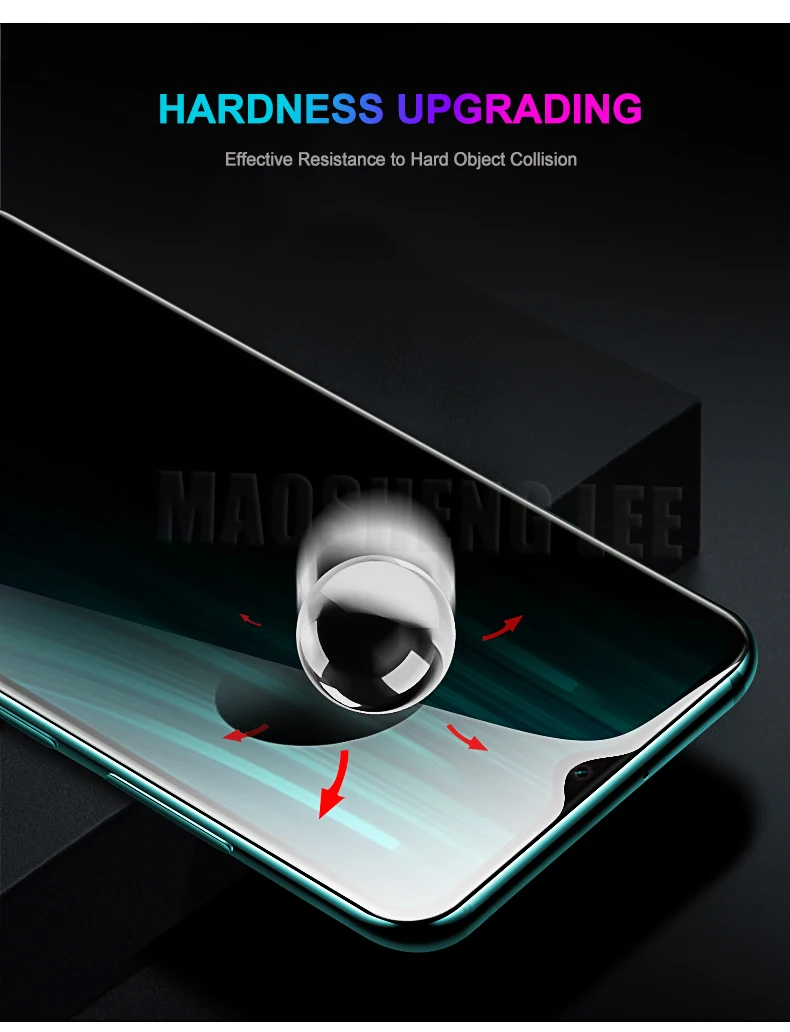 Полное покрытие из закаленного стекла для Xiaomi Redmi Note 8T защита экрана взрывозащищенное стекло для Xiaomi Redmi Note 8T