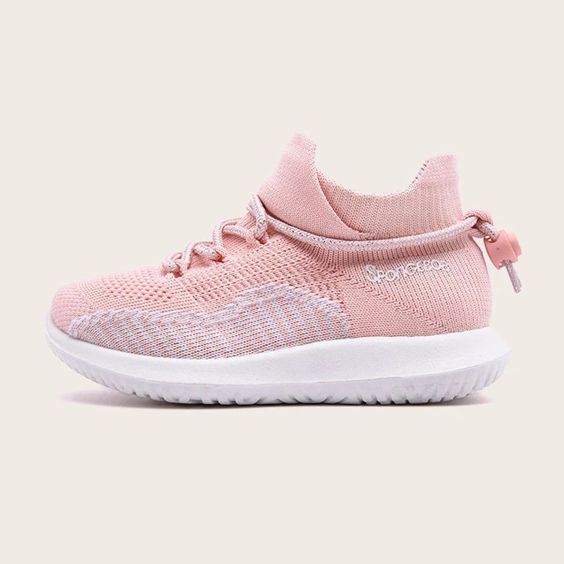 Детская трикотажная обувь Спортивные кроссовки для девочек сетчатая Сезон осень