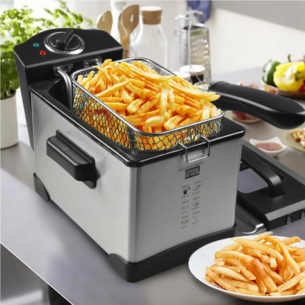 Профессиональная фритюрница GFF M2500 Master Cook съемная чаша 2.5 л. высокая мощность