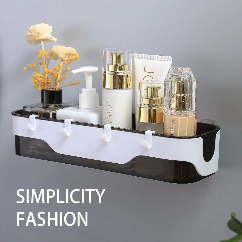 

Стеллажи для ванной комнаты, искусственная кожа, настенные кухонные корзины для хранения, косметические стеллажи, стеллажи для хранения, ак...