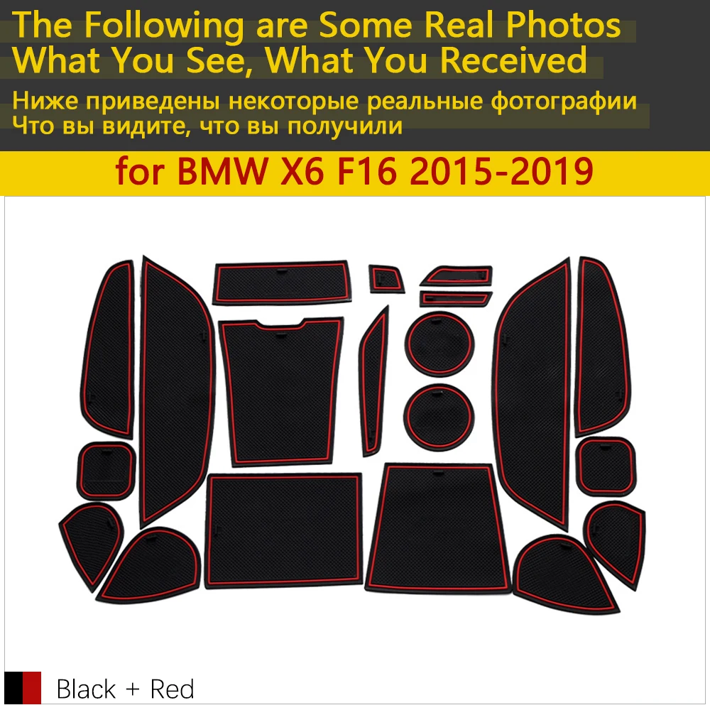 Противоскользящий резиновый коврик для BMW X6 F16 X6M M power 2015 ~ 2019 автомобильные