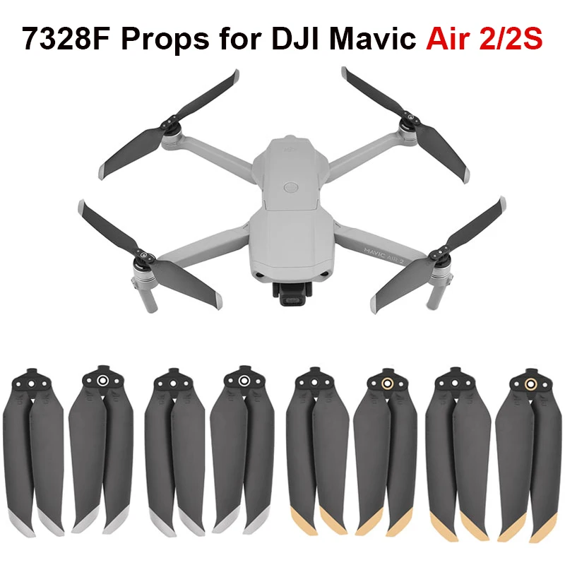 Пропеллеры 7238F для дрона DJI Mavic Air 2/2S, пропеллеры с низким уровнем шума, реквизит, Веер-крыло для DJI Mavic Air 2S/Air 2, аксессуары для Дронов