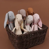 baby rabbit stuffed doll plush appease toy infant educational toy photo prop 6 colors optional