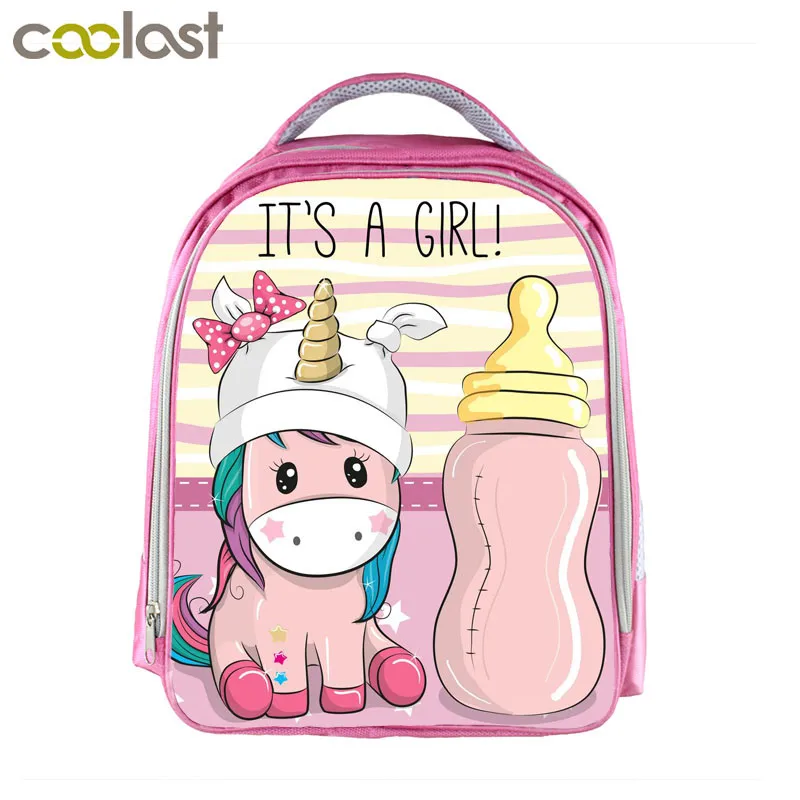 Фантастический рюкзак с единорогом маленькая лошадь детские школьные сумки для