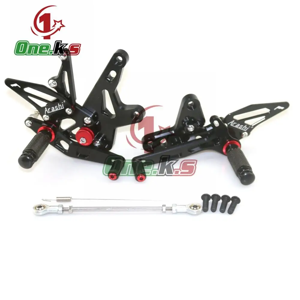 CNC мотоциклетные подножки Rearset задние Комплект для ног KAWASAKI Ninja400 ниндзя 400 2018 2019 2020