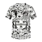 Женская и мужская футболка в стиле хип-хоп, с 3D-принтом