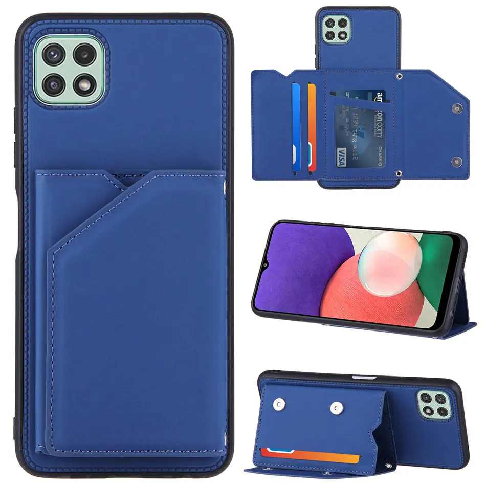 Простой чехол с отделениями для карт Xiaomi Mi 11 Ultra 10T Lite 10S Poco X3 M3 Redmi 9A 9C K40 Gaming Note 10 9S 9