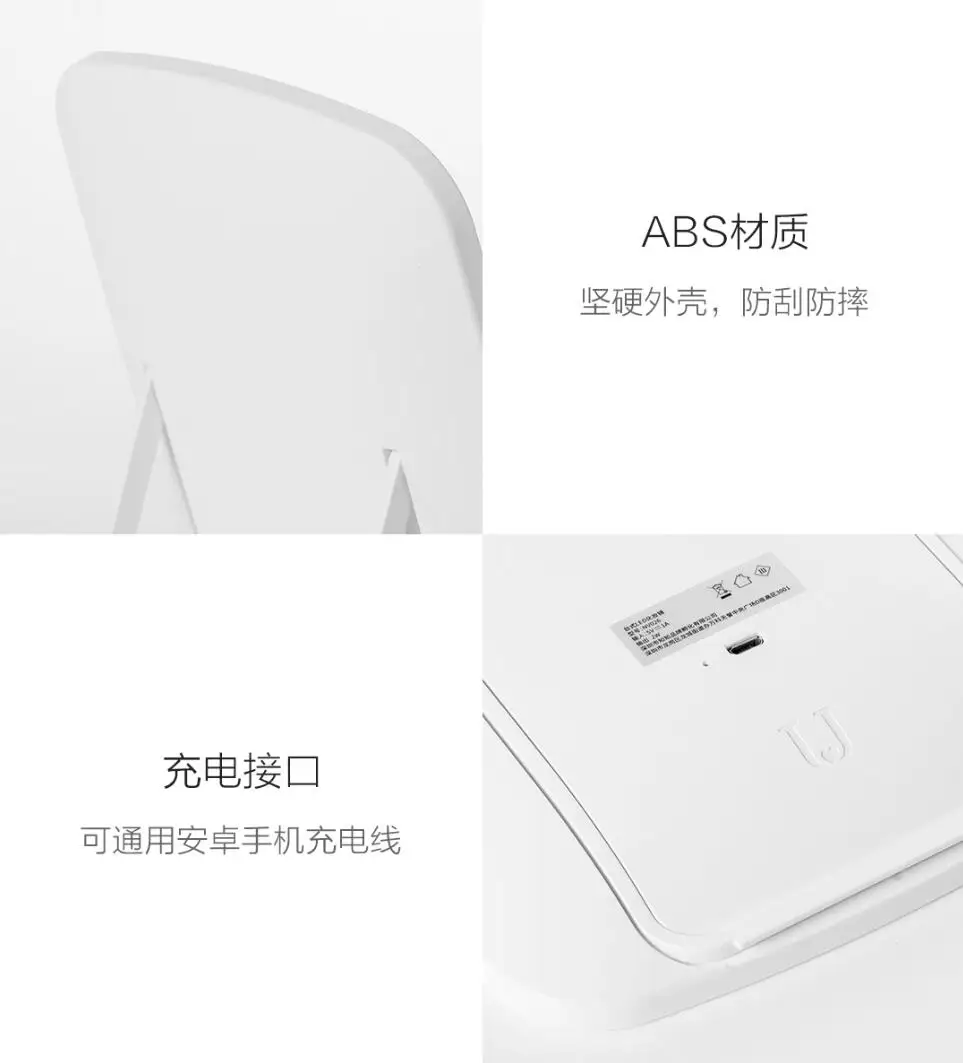 Xiaomi Mijia светодиодный зеркало для макияжа с сенсорным управлением светодиодный светильник с естественным освещением регулируемый угол яркости светильник с длинной батареей Li