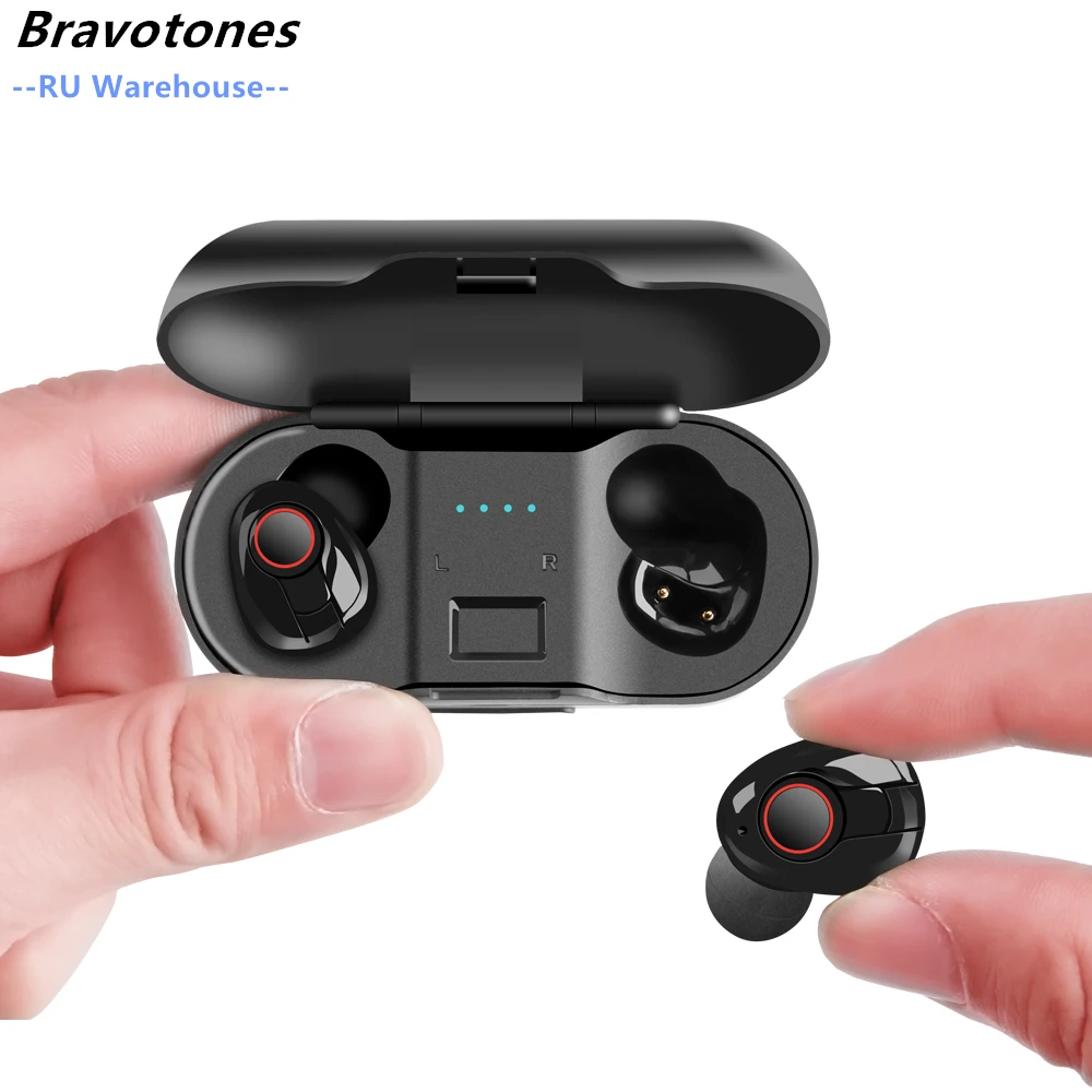 Мини 5,0 Беспроводные наушники с глубоким басом, беспроводные Bluetooth наушники, спортивные наушники-вкладыши для Xiaomi samsung iphone