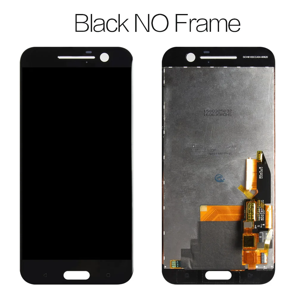 Black no Frame 5," 2560x1440 для htc ONE M10 ЖК сенсорный экран htc M10 дисплей дигитайзер сборка запасные части - Цвет: Black no Frame
