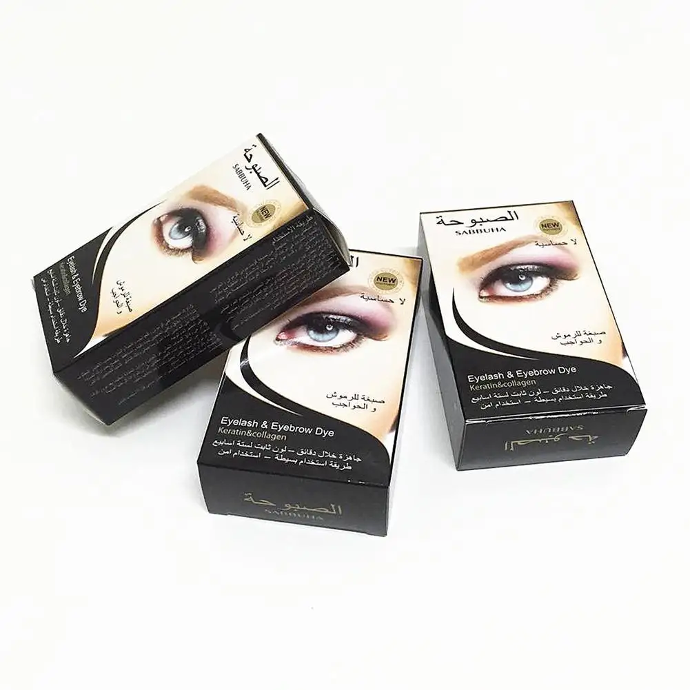 3Pcs Professional Waterproof Eyelash Eyebrow Dye Tint Gel Eye Brow Mascara Cream Brush Kit | Красота и здоровье
