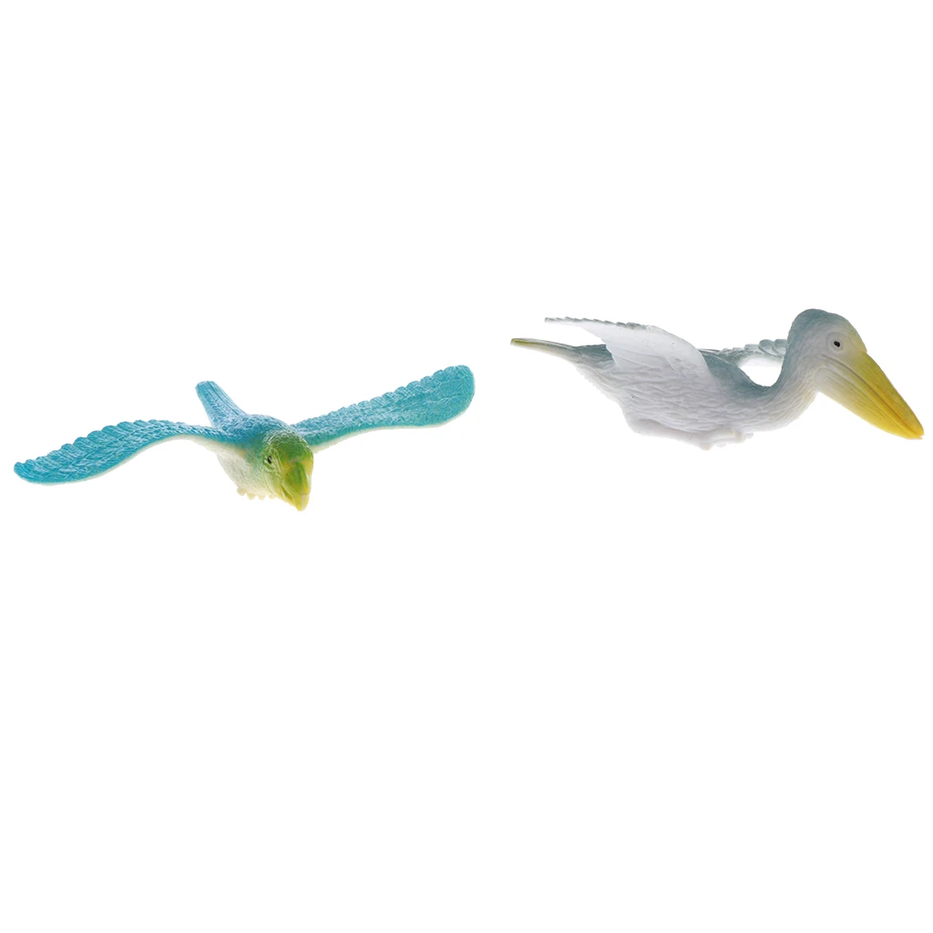 

Assorted Plastic 7cm Birds Figure Toys Flying Birds Model - Pack of 12pcs