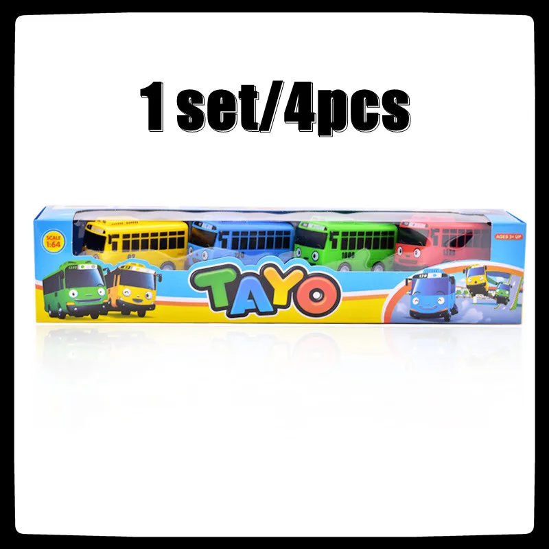 4 шт./компл. масштабная модель маленький автобус детский миниатюрный пластиковый