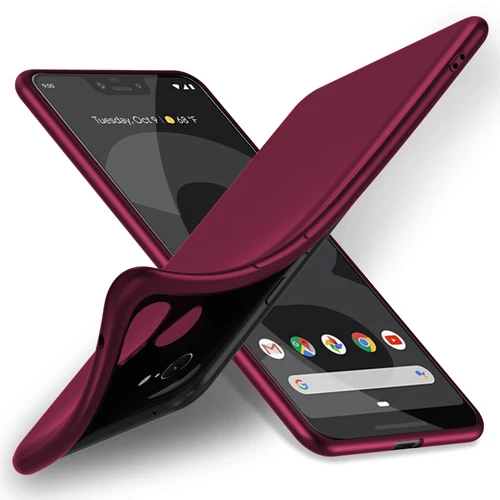 Для Pixel 3 чехол X-Level Ультратонкий Мягкий ТПУ силиконовый матовый чехол для Pixel 3XL чехол для Google Pixel 3 Чехол - Цвет: Wine-Red