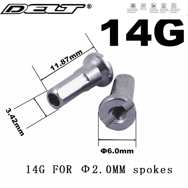 

36pcs MTB Mountain cycling bicycle Bike spoke nipples 12/13/14G end Screw bolt nuts CU Spokes Nipple parts Accessories