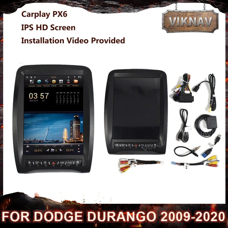 

4+64GB For Dodge Durango 2009-2020 Android multimedia Player PX6 GPS Navigation Stereo Receiver 2 din head unit HD Touch Screen