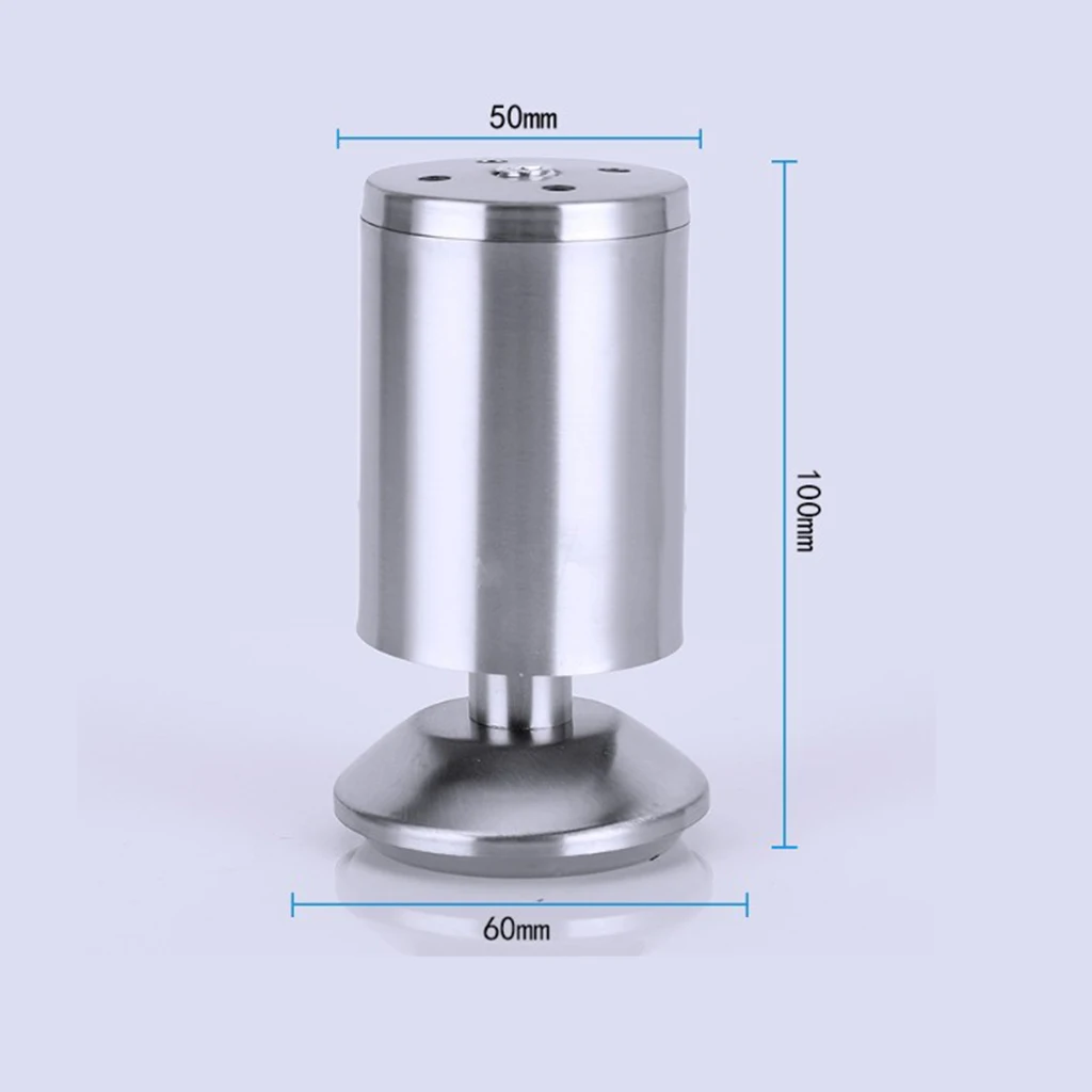 100mm 1 шт. регулируемые ножки для дивана из нержавеющей стали запасные ножки для мебели ножки для дивана кровать стул стол - Цвет: 100mm