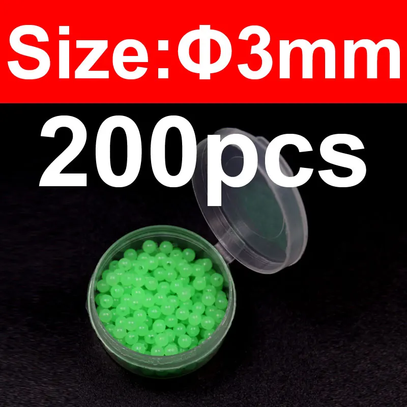 3mm 200pcs green Wifreo 200 шт Мягкие мини муха Связывание светящиеся бусины материал для вязания мушек влажная муха соленой воды рыбалка Сабики летают светящиеся Горячие бусины яйцо Roe - Цвет: 3mm 200pcs green