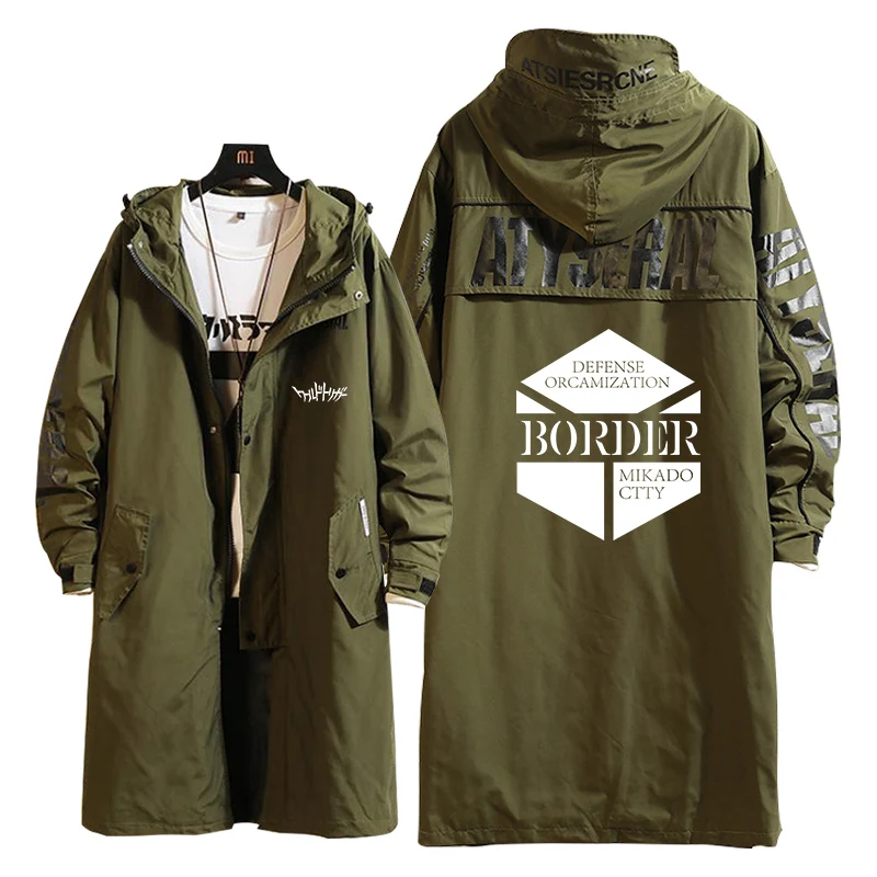 Тренд горячая Распродажа темпераментная ветер длинное пальто с рисунком из