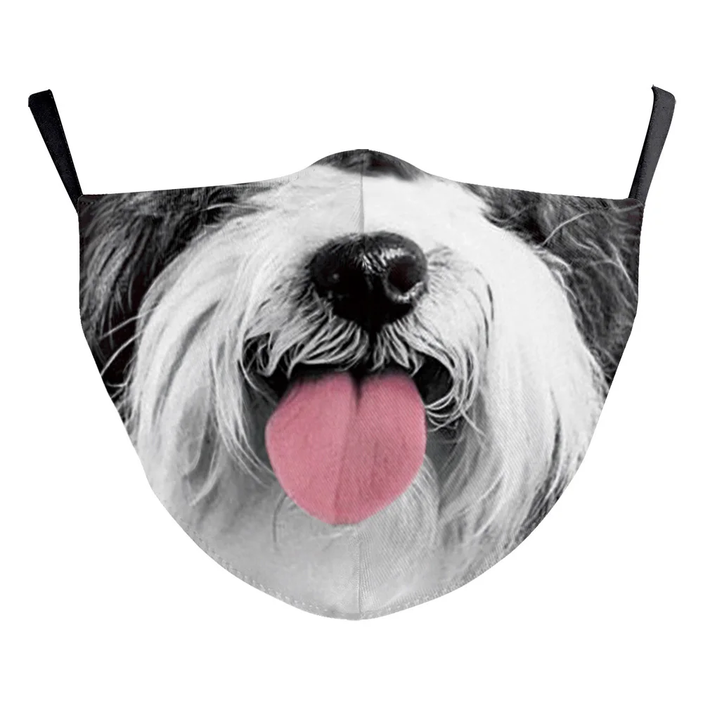 Творческий мордами животных-рот маски черного котенка собака косплей на