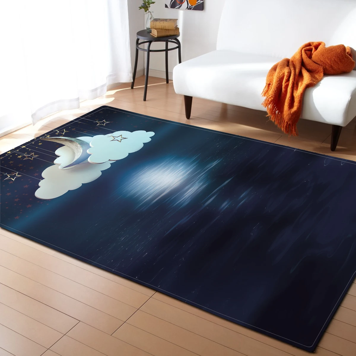 

Nordic Doorway Entrance Mat Dining Table Bedroom Decor Bedside Rug Moon Star Area Rugs Living Room Carpet Parlor