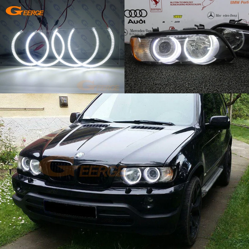 Для BMW X5 E53 2000 2001 2002 2003 2004 2005 2006 ультра яркий SMD светодиодный комплект колец