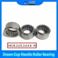 hk28 2x35 2x14 8 rs needle bearings 28 2x35 2x14 8mm 5 pcs drawn cup needle roller bearing 28 235 2mm