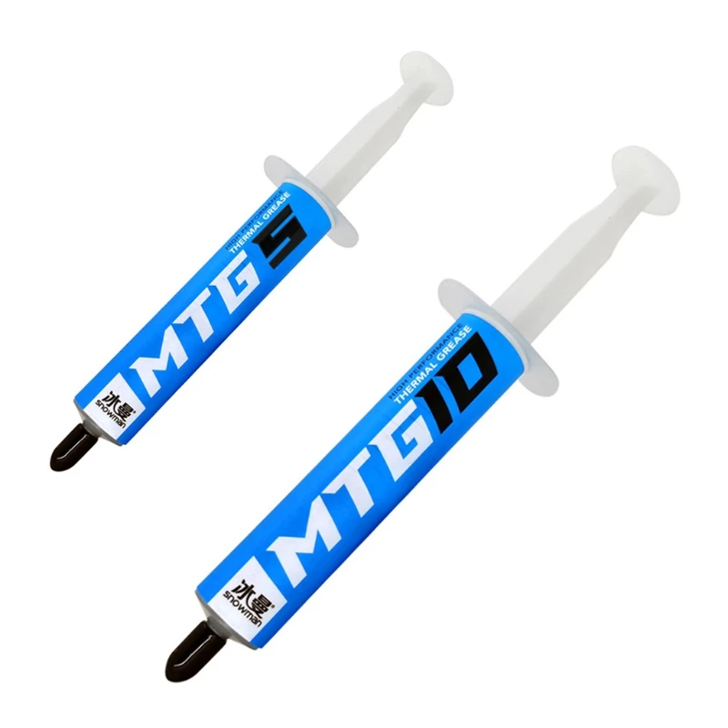 

SNOWMAN 5 / 10g Syringe MTG5 / MTG10 Thermal Grease Paste 14.3W /m-K for Amd Intel CPU Heatsink Fan Cooling VGA Compound