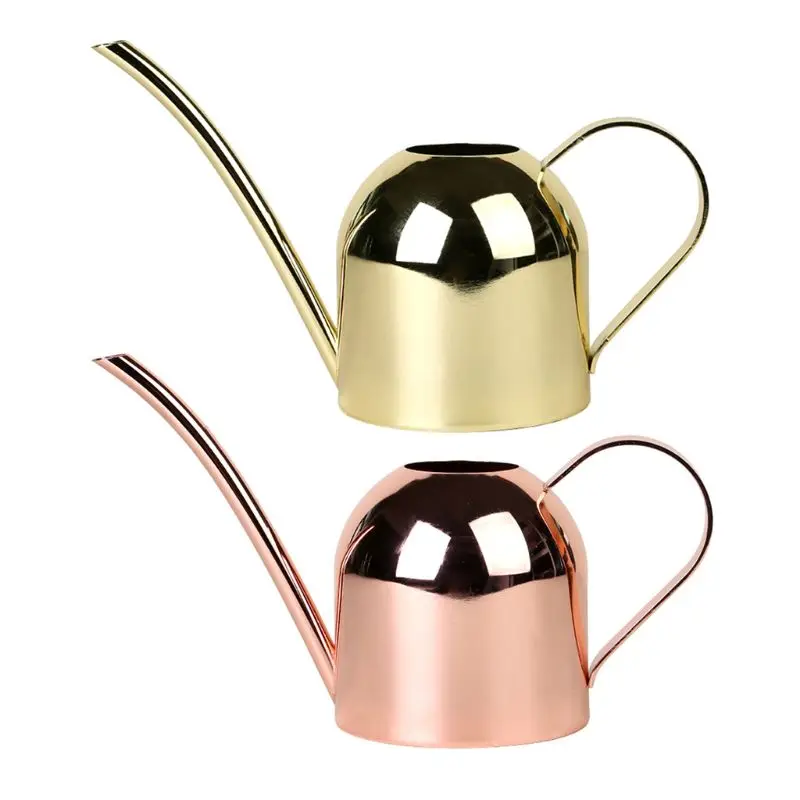 

European Gardening Water Can Stainless Steel 500ml Kettle Bottle Watering Flower R9UC