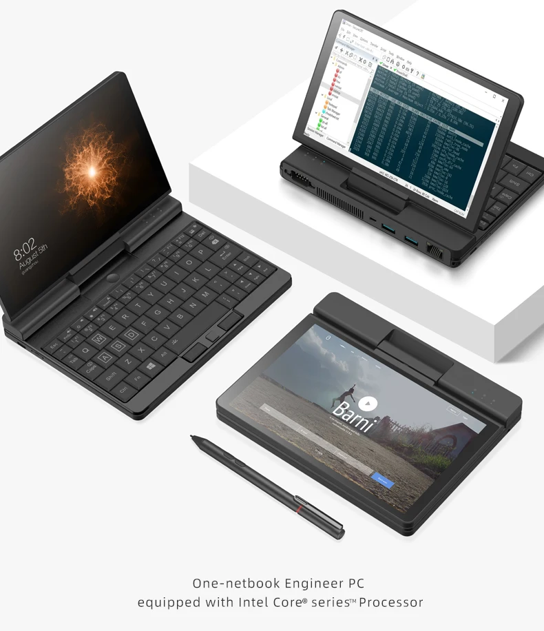 

OneMix A1 Netbook 7 inch 1920*1200 Intel Core M3-8100Y 8G 256G/512G Win10 Laptop 2-in-1 Tablet PC Fingerprint Unlock Notebook