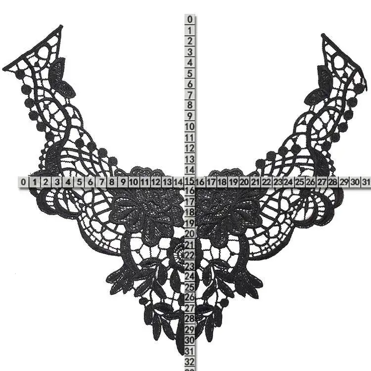 2 шт. роскошный цветок кружева патч аппликации нашивки Вышивка Шитье отделка