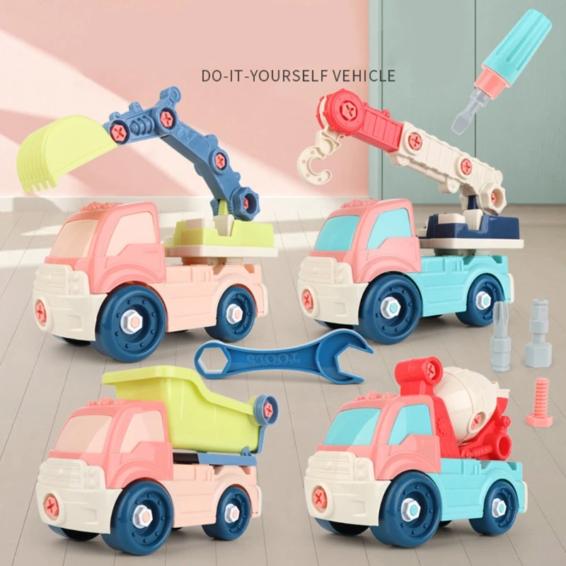 

Строительная площадка для детей, инженерные игрушки, игровой набор для мальчиков, тяговые автомобили, экскаватор, экскаватор, трактор, буль...