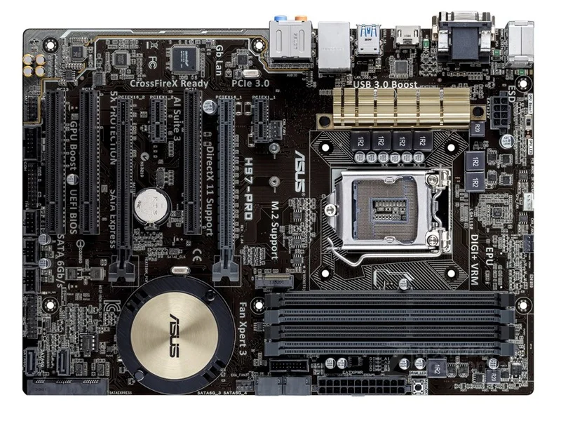 ASUS H97 PRO 32G DDR3 LGA 1150 I3 I5 I7 CPU USB2.0 USB3.0 десктопная материнская плата|Материнские платы| |