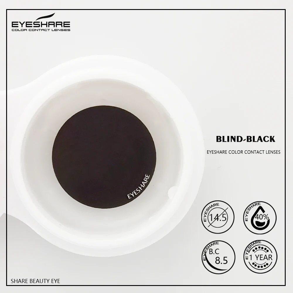 blind lens white mesh halloween cosplay colored contact lenses yearly use cosmetic contact lens eye color colored contacts free global shipping