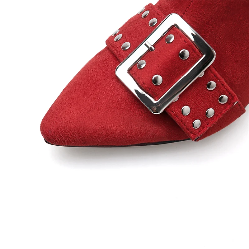 2019 г. модные роскошные женские ботинки на высоком каблуке 9 5 см с заклепками