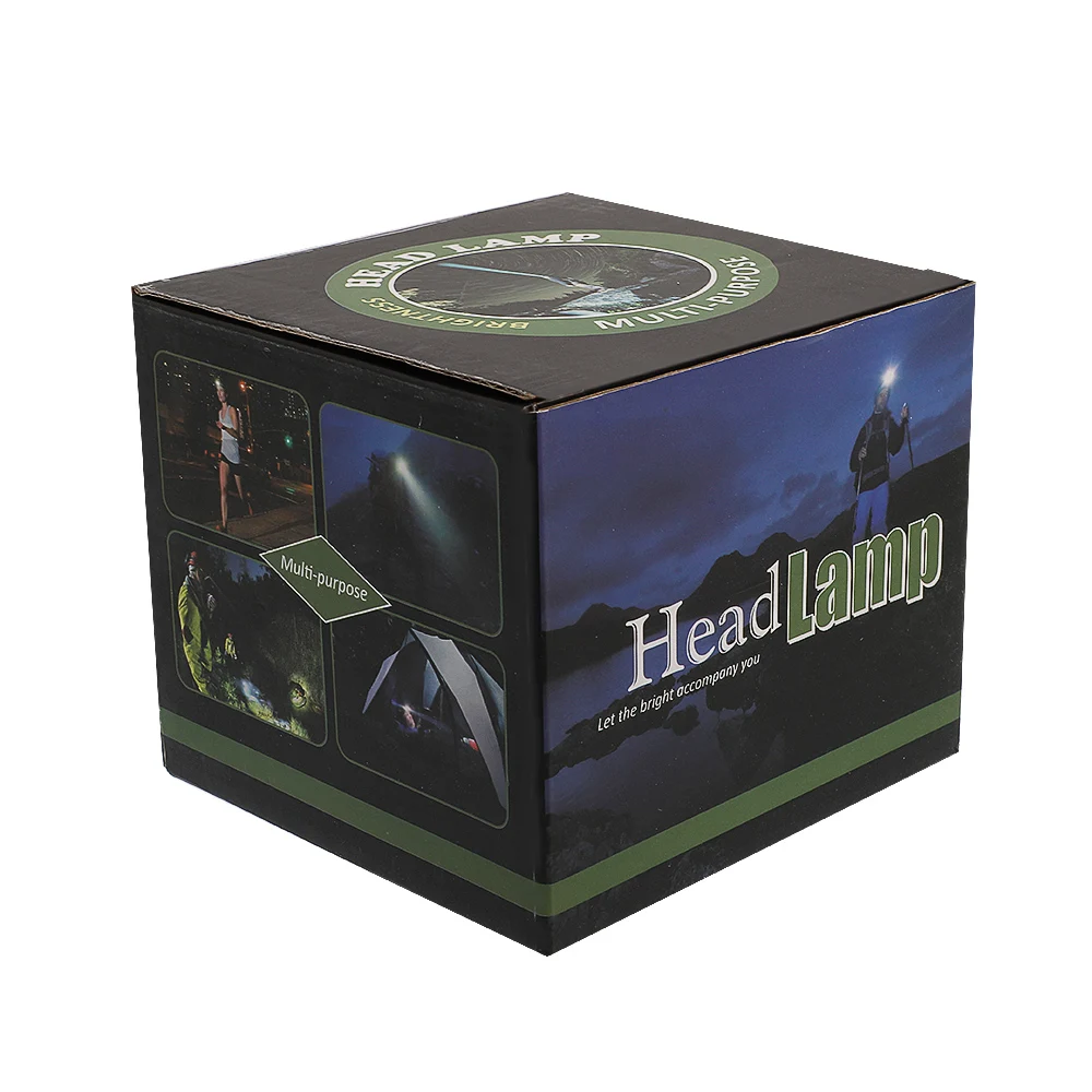 

120000LM 6 Modes 9 LED Headlamp USB Rechargeable Strong Headlamp Set Silver Gray High Quality