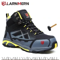 larnmern mens women steel toe safety shoes work shoes for men lightweight anti smashing non slip construction work sneakers