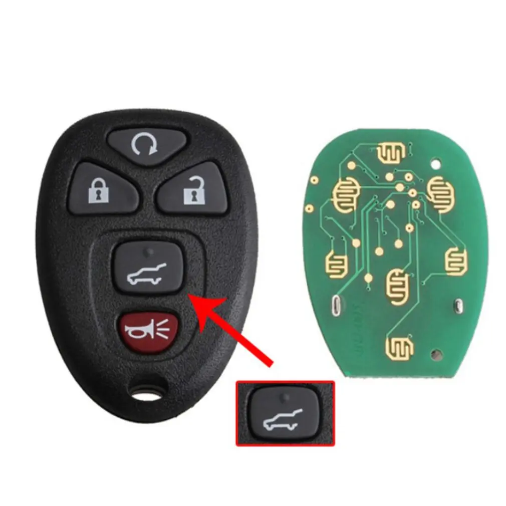 2 шт. легкий Чехол с 5 кнопками для ключа Buick Chevrolet Pontiac Saturn БЕСКЛЮЧЕВОЙ пульт