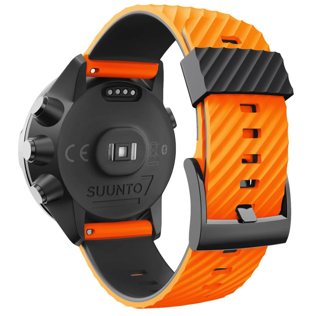 

Men Fashion Dual Color Replacement Strap Sport Breathable Watchband For Suunto Spartan 7/HR/Suunto 9 /Suunto D5 Accessories